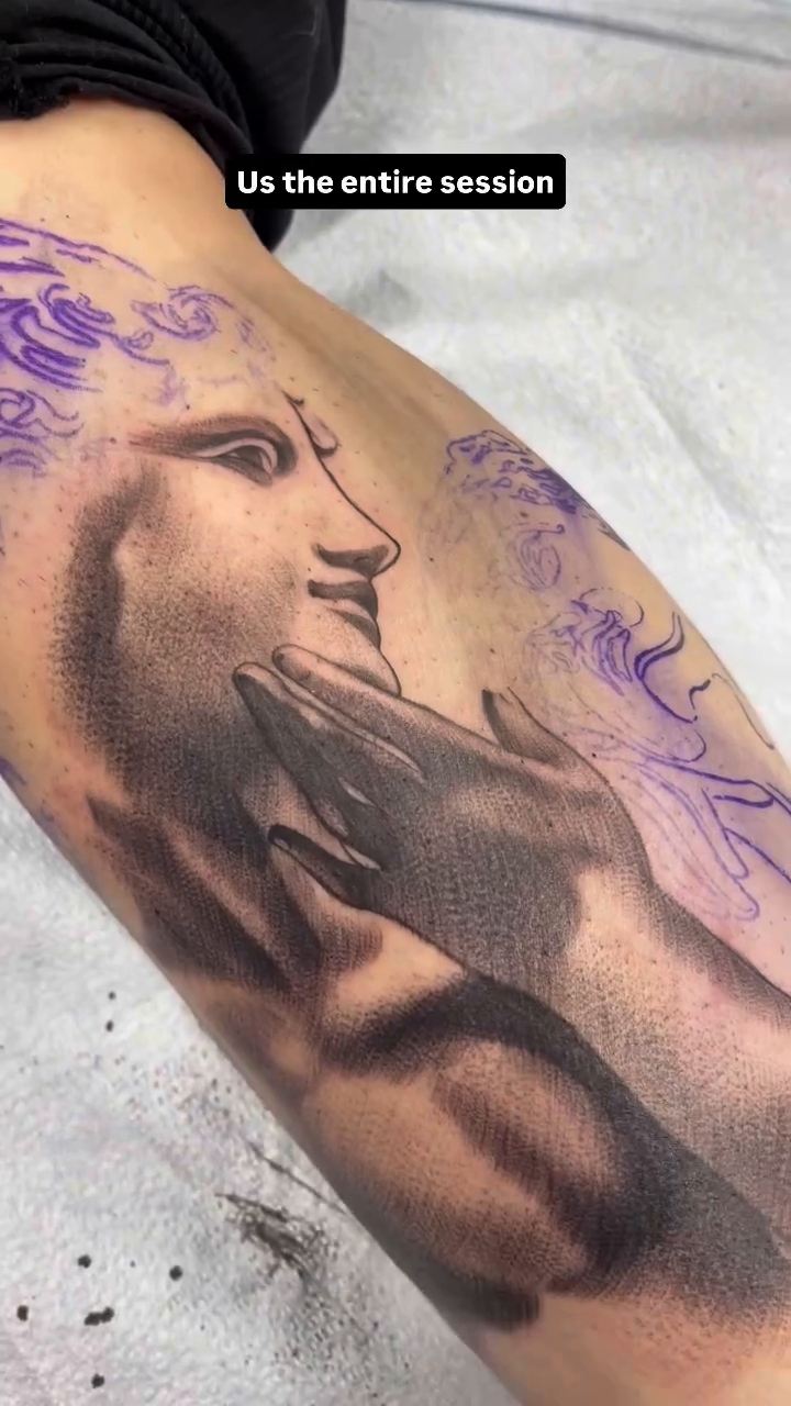 Tattoo by @cv__tattoo โ realism, black_and_grey