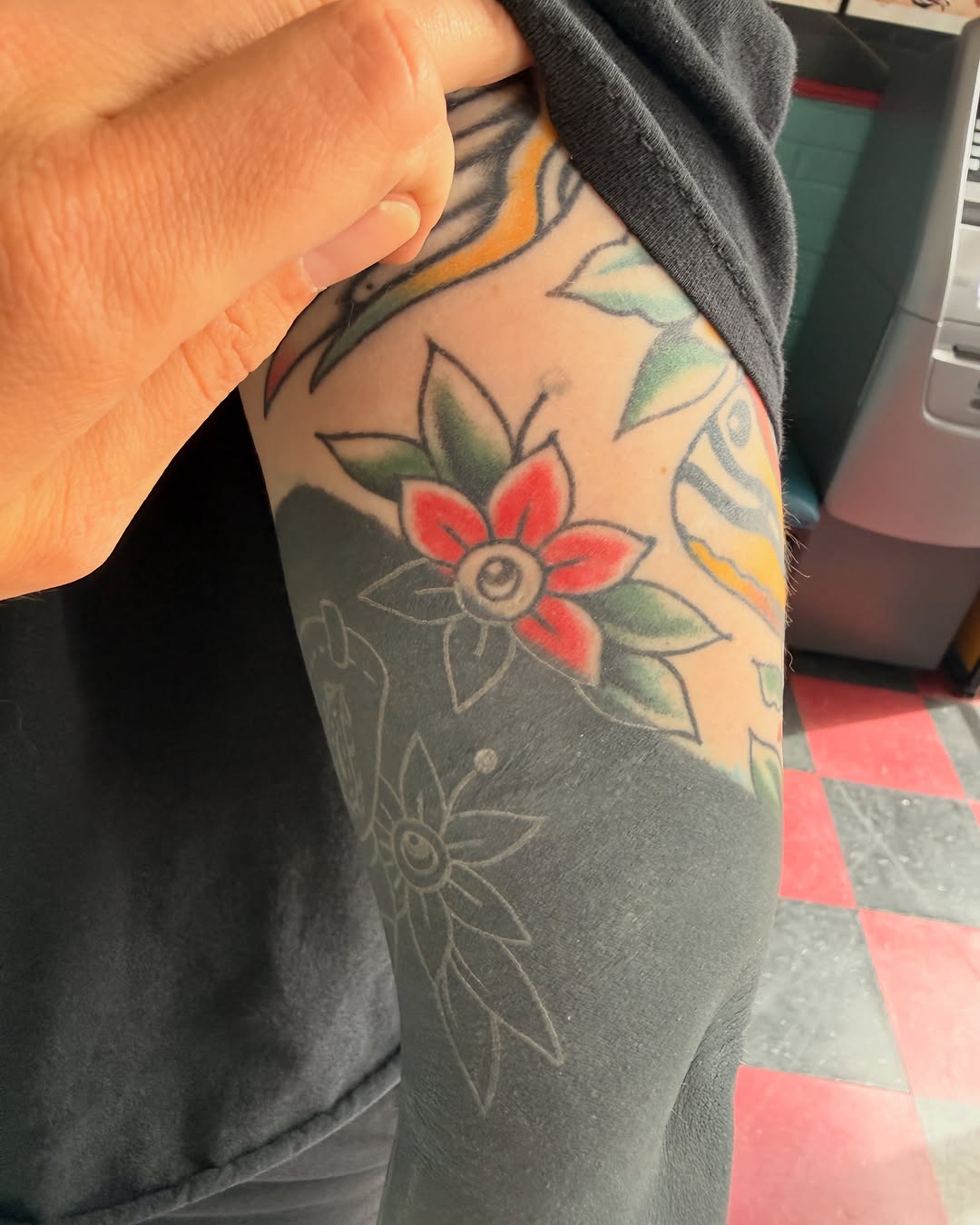 Tattoo by @radrattyripper — american_traditional, blackwork