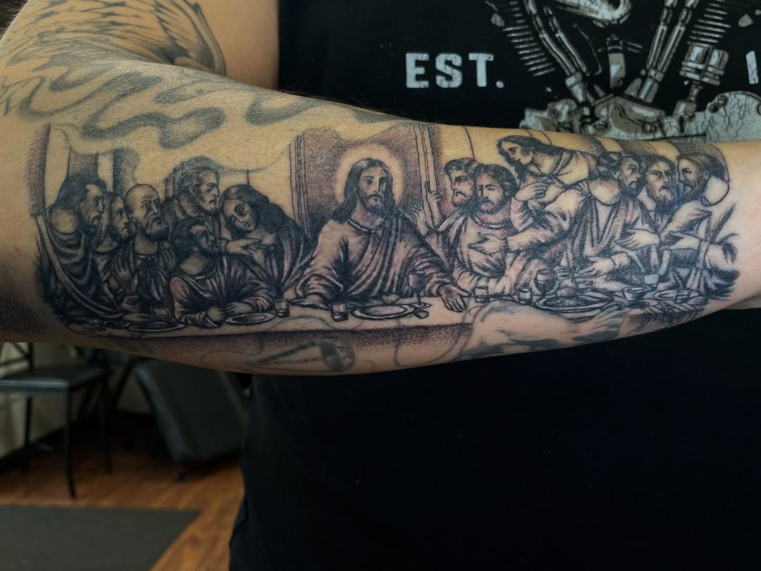 Tattoo by @lj._tattoos — realism, black_and_grey