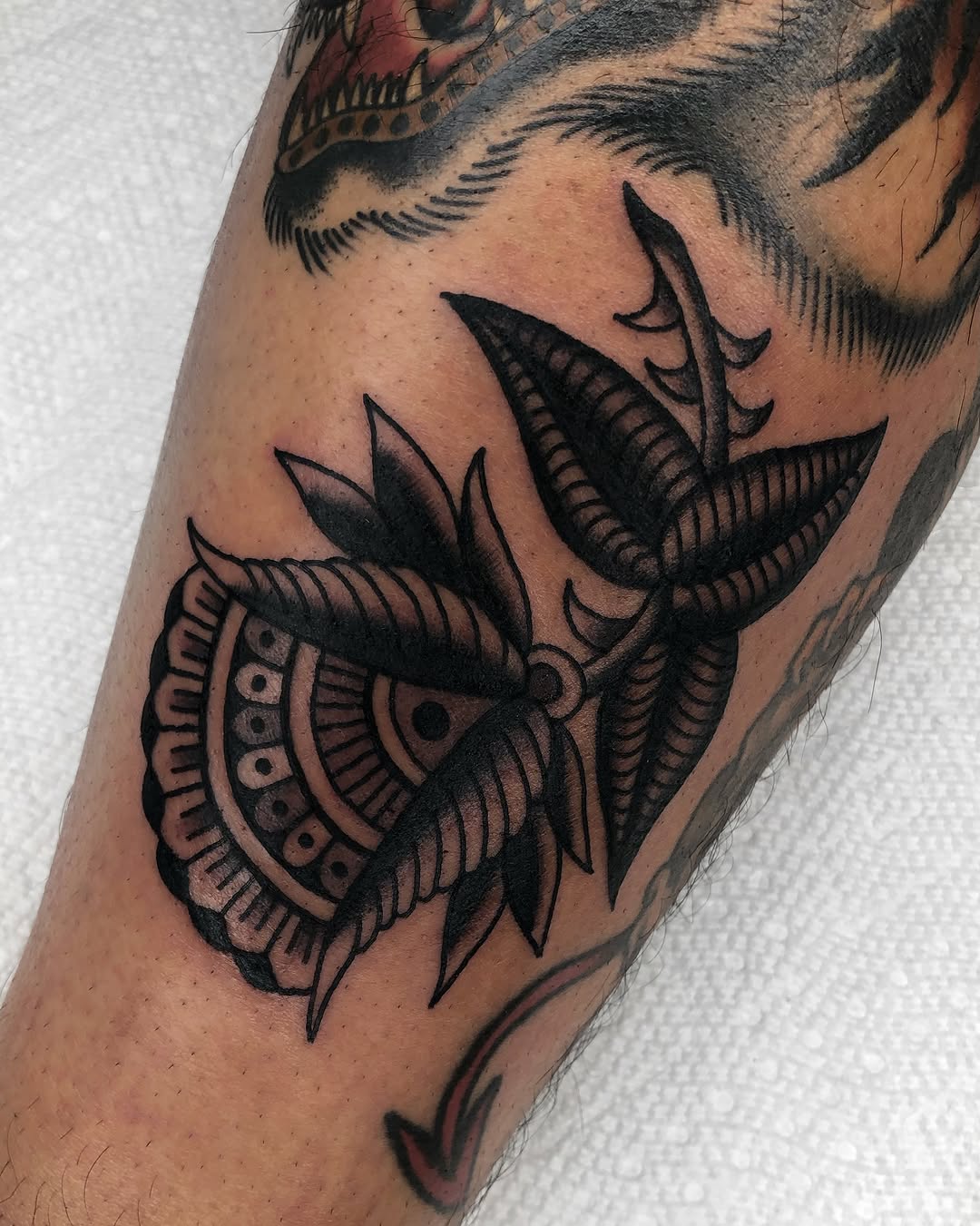 Tattoo by @ashcat.tattoo — american_traditional, black_and_grey