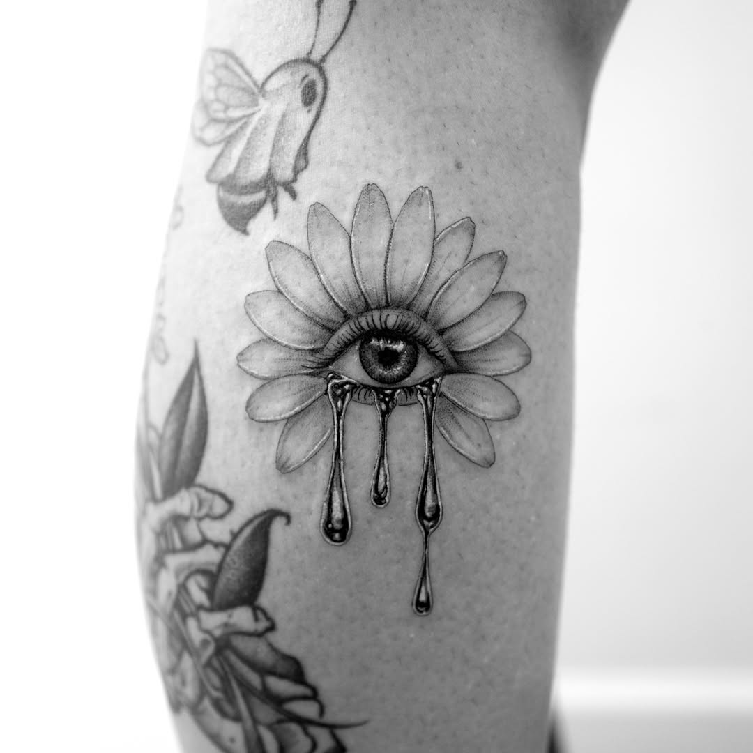 Tattoo by @rossclarktattoos — black_and_grey, realism