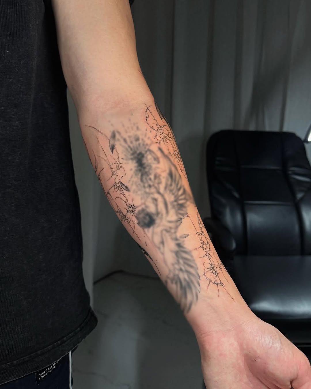 Tattoo by @titi.inink β fine_line, black_and_grey