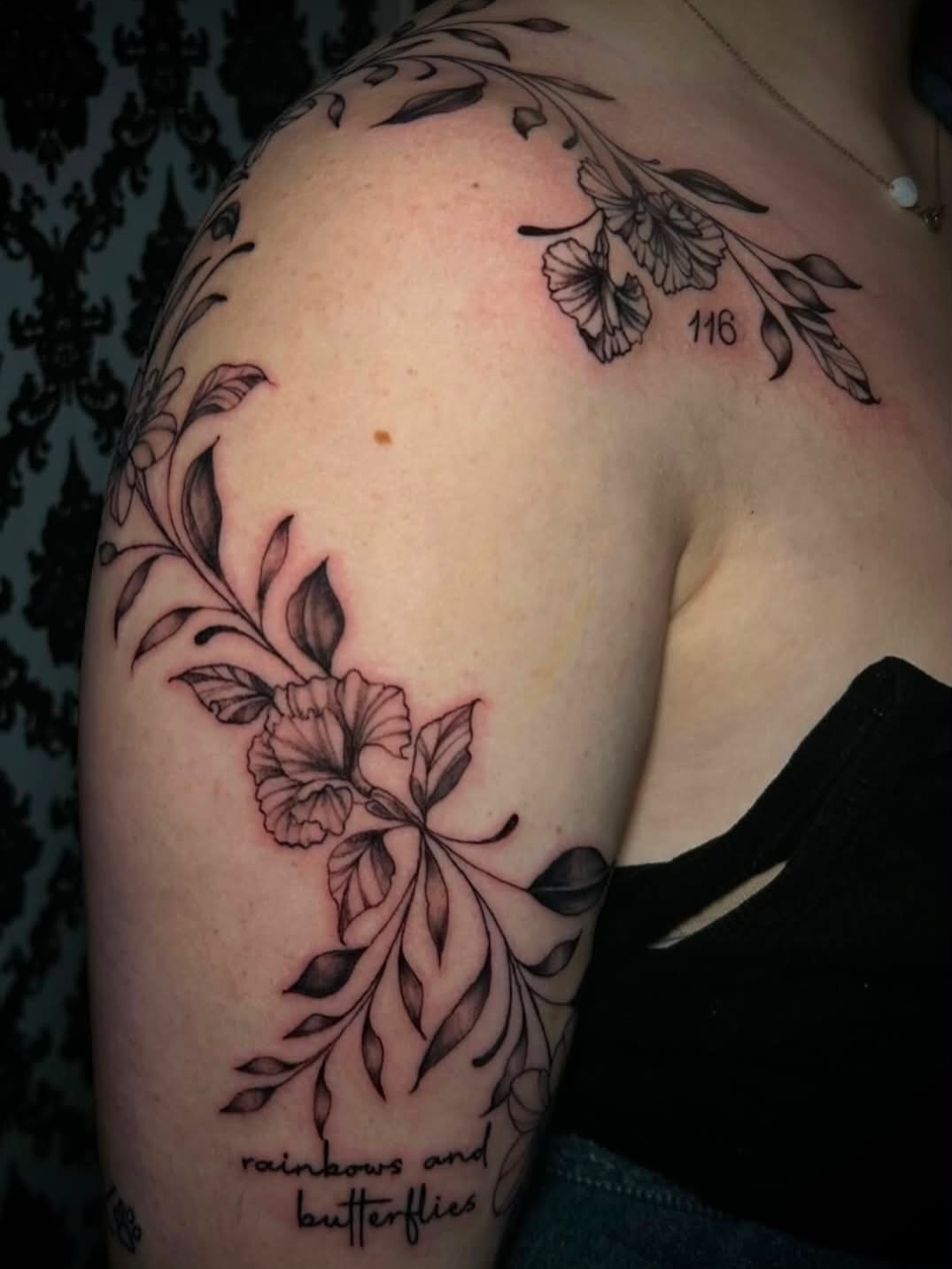 Tattoo by @amry.tattoos โ fine_line, lettering_script