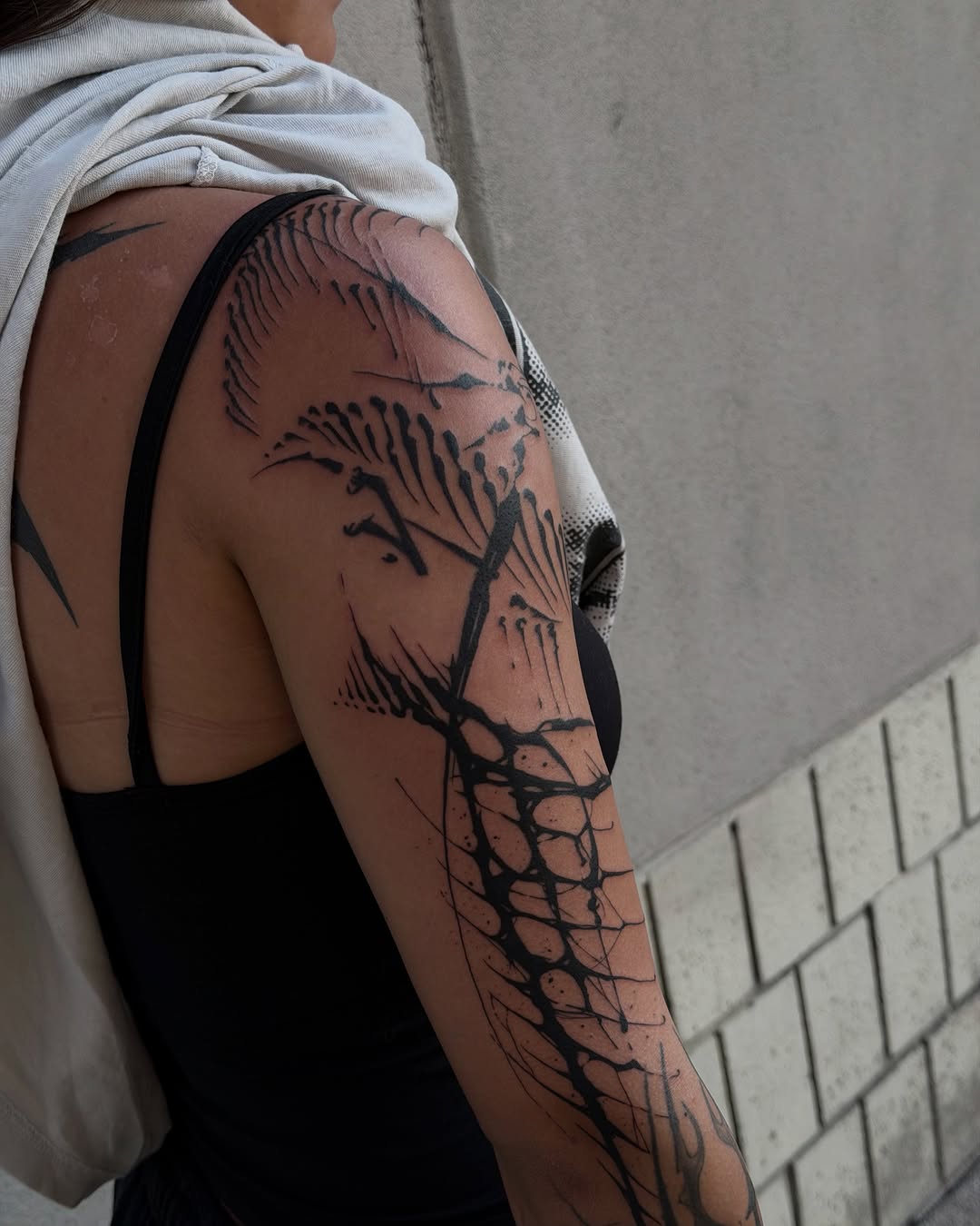 Tattoo by @tattoosbygiovanni — blackwork, abstract