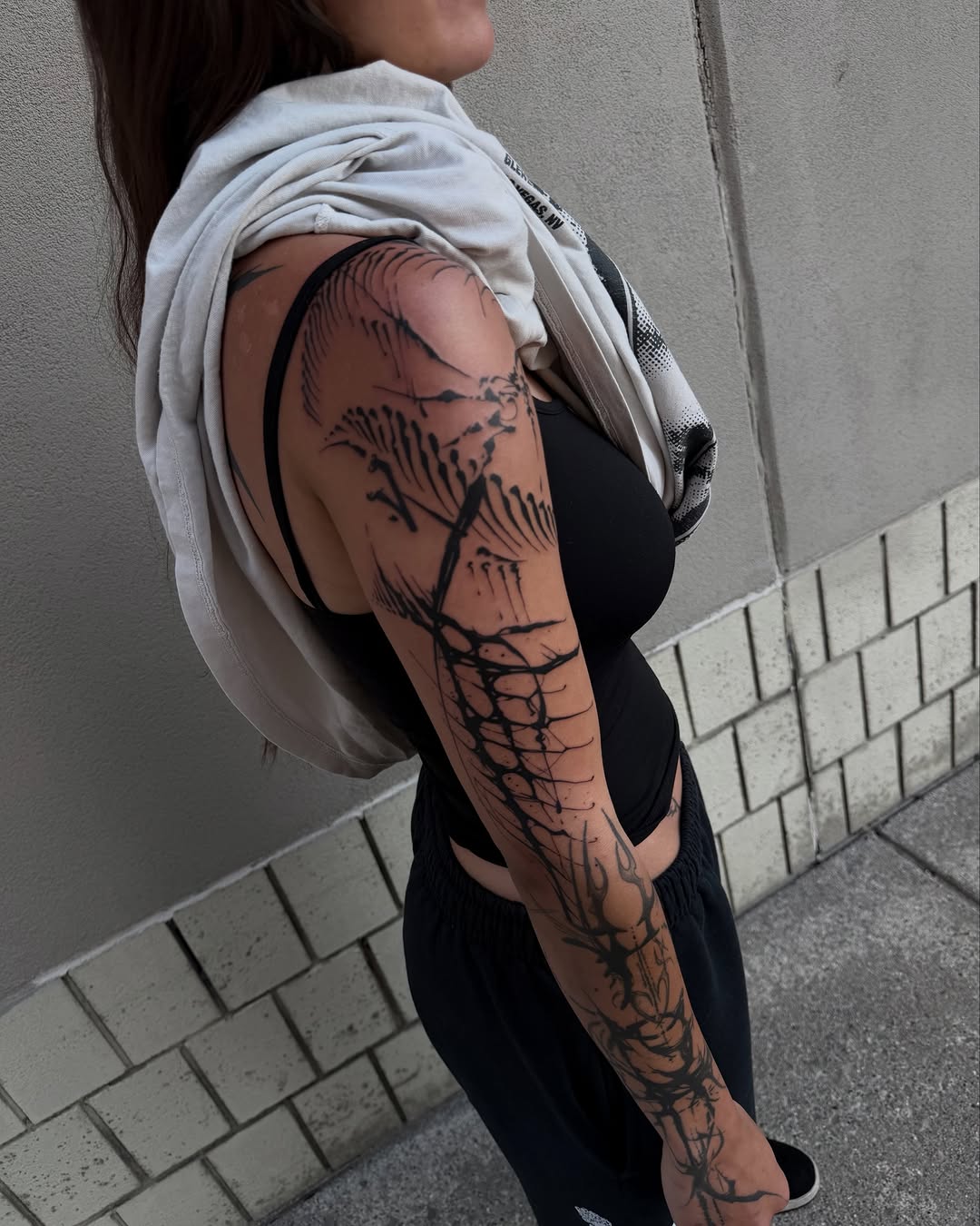Tattoo by @tattoosbygiovanni — blackwork, trash_polka