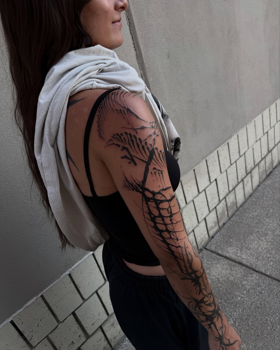 Tattoo by @tattoosbygiovanni — blackwork, trash_polka