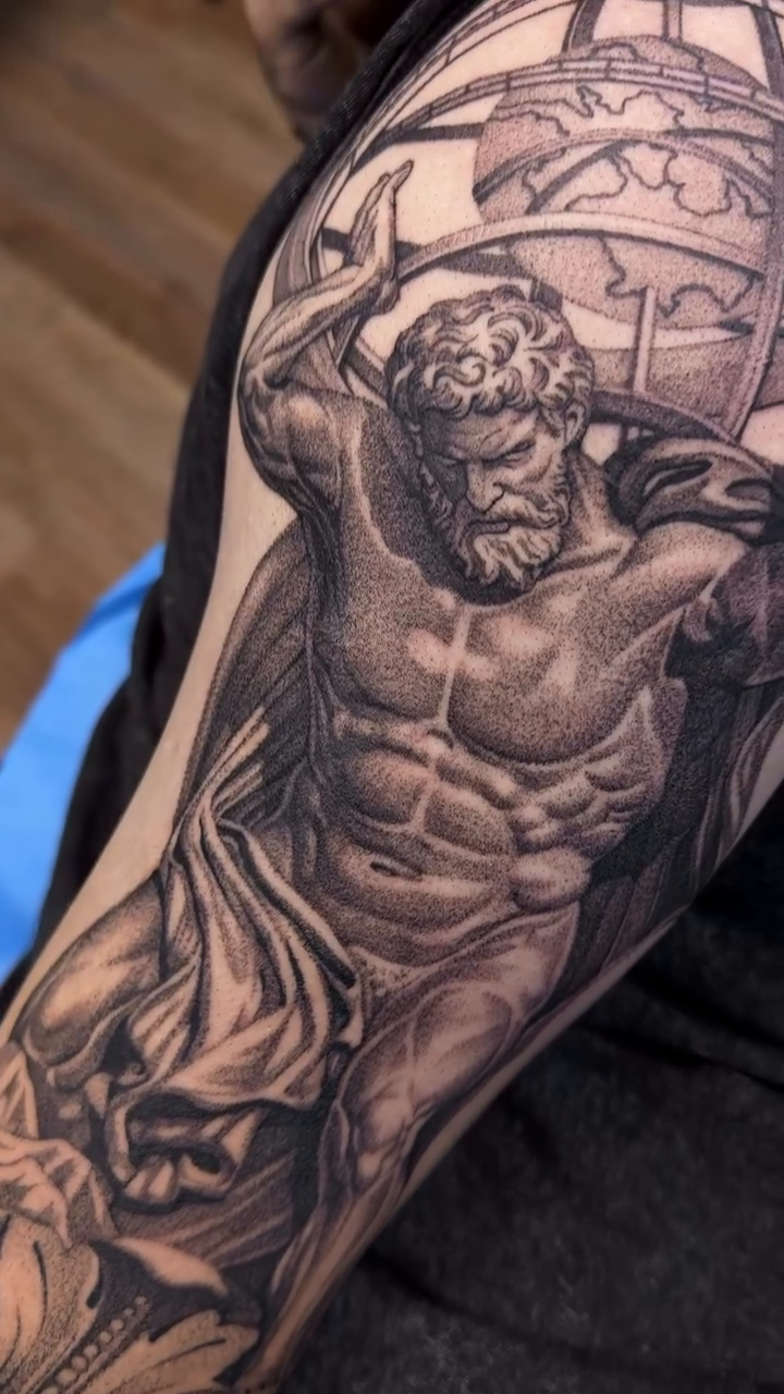 Tattoo by @cot_tattoo โ realism, black_and_grey