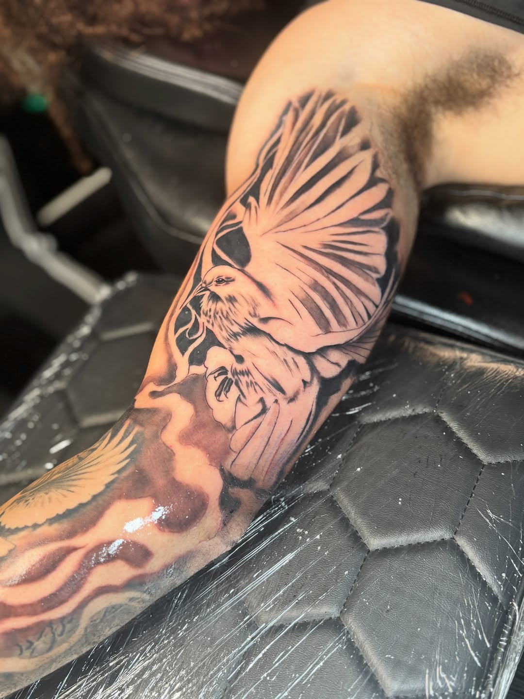 Tattoo by @tatboy_k — realism, black_and_grey