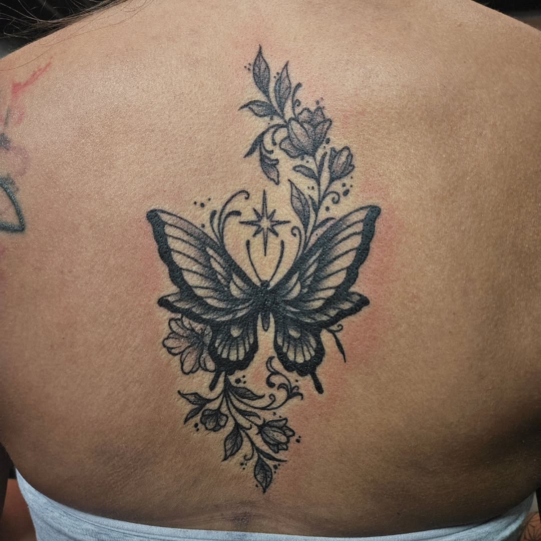 Tattoo by @babyghoul_inked β fine_line, black_and_grey