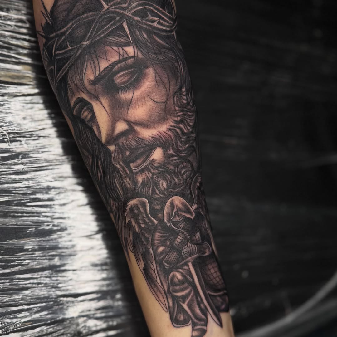 Tattoo by @tattsbymula — realism, black_and_grey