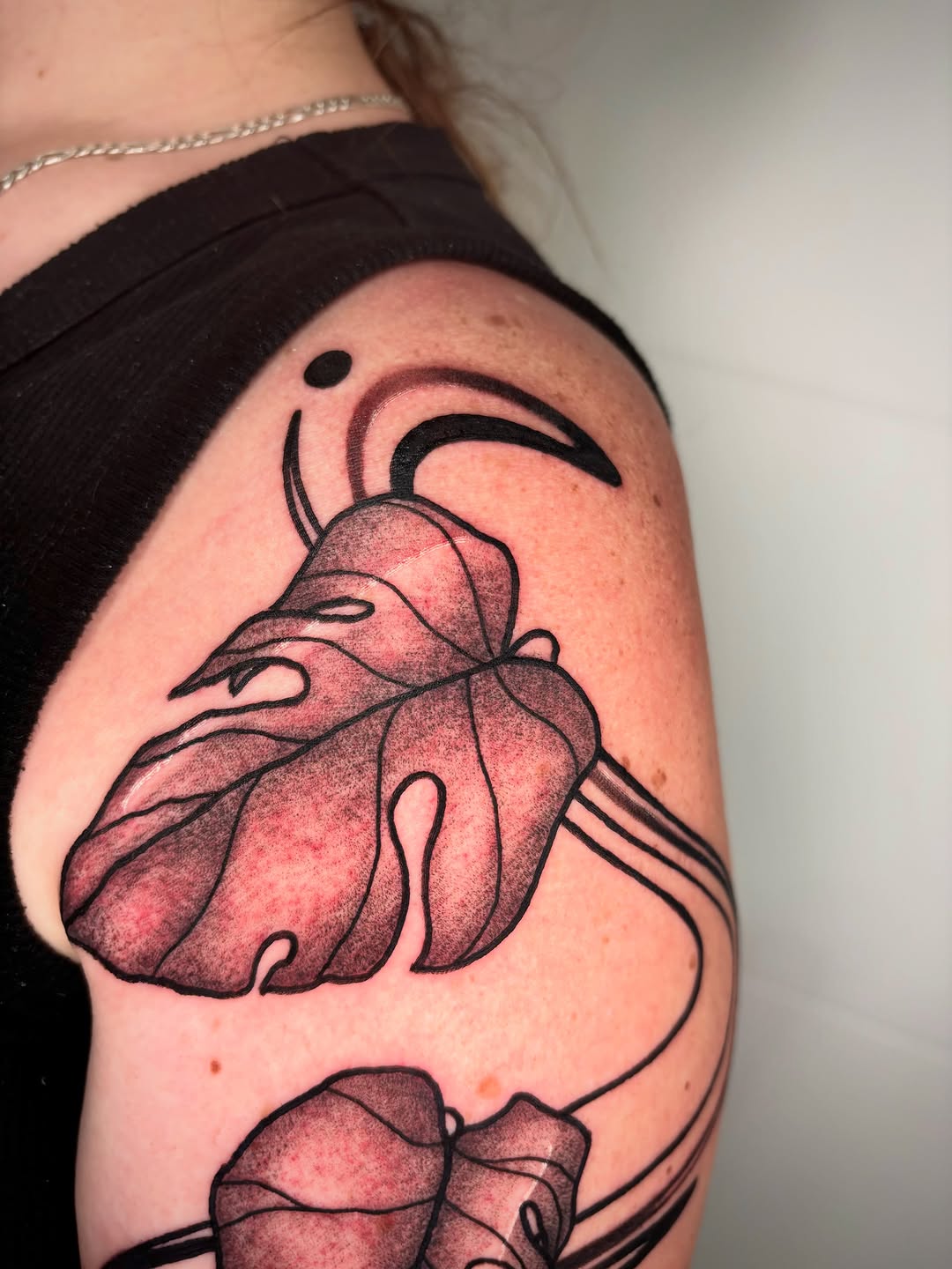 Tattoo by @julieobrientattoo — dotwork, black_and_grey