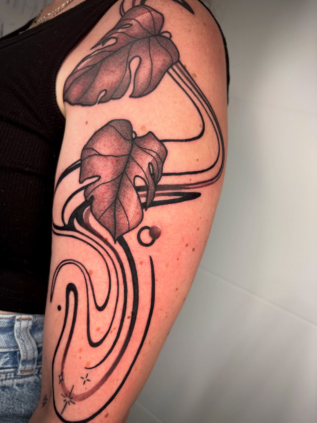 Tattoo by @julieobrientattoo — black_and_grey, ornamental
