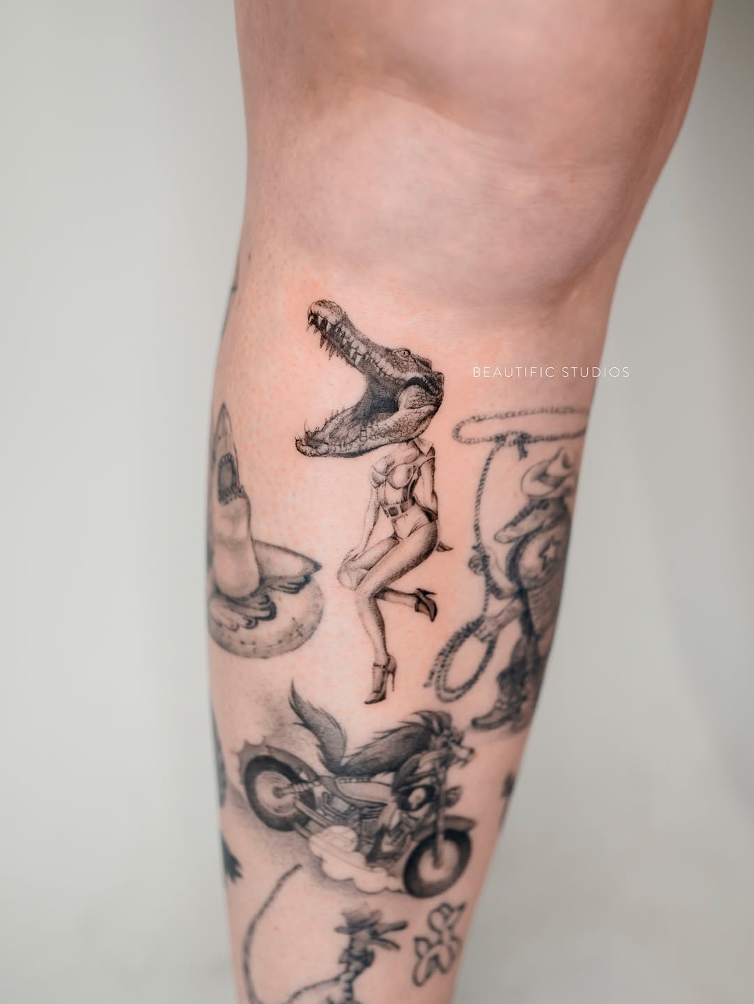 Tattoo by @chaseheindel.ink β black_and_grey, illustrative