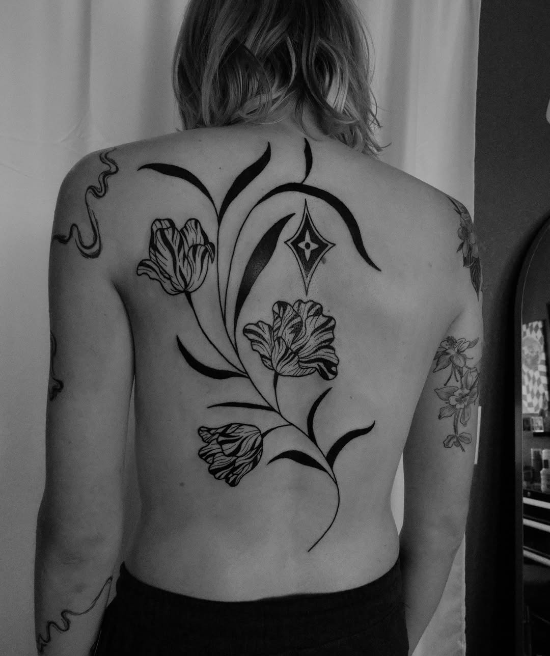 Tattoo by @inagaki.ink — blackwork, ornamental