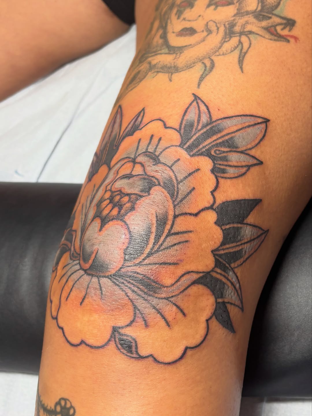Tattoo by @tatsbybaby — american_traditional, black_and_grey