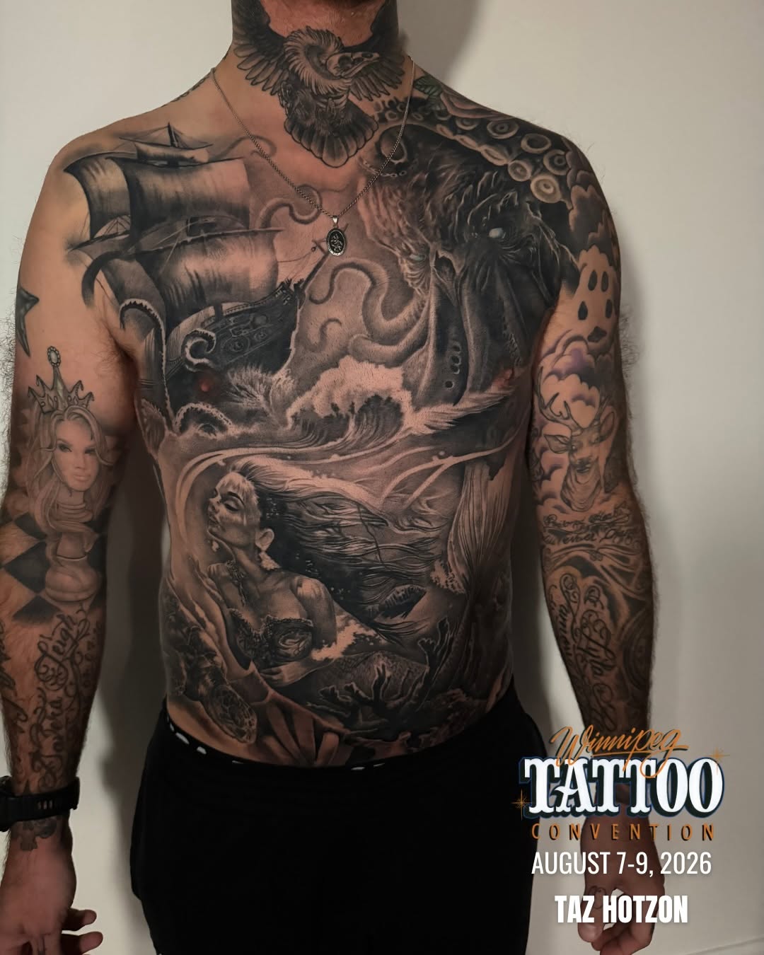 Tattoo by @tazhotzon โ realism, black_and_grey