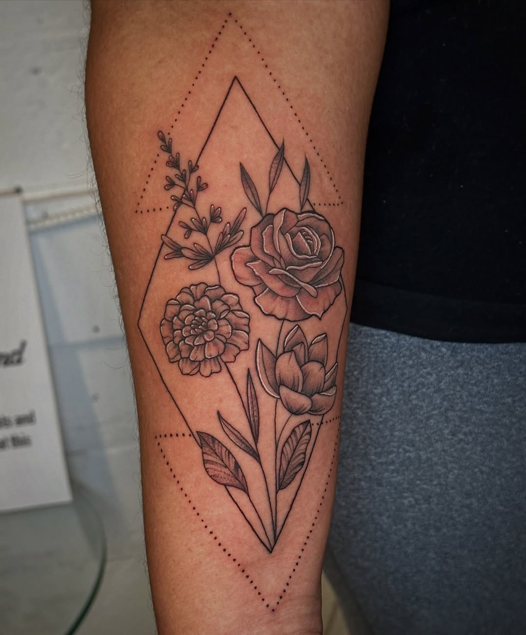 Tattoo by @hannahscustoms — fine_line, geometric