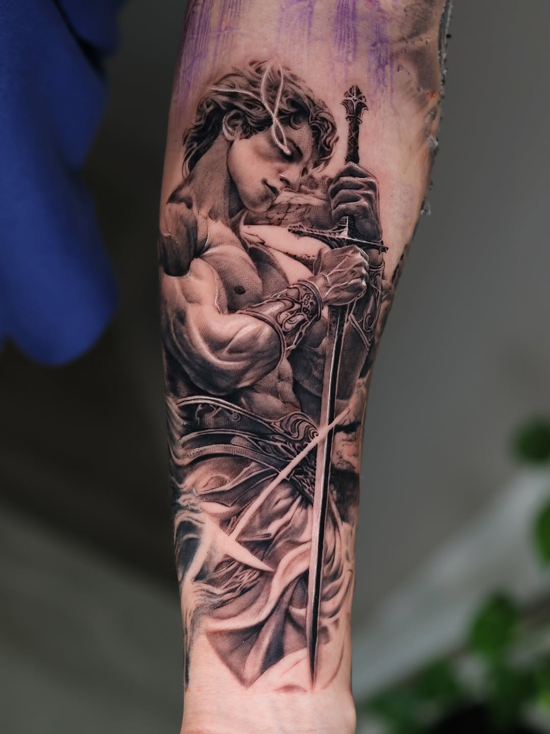 Tattoo by @tattooist_reset — realism, black_and_grey