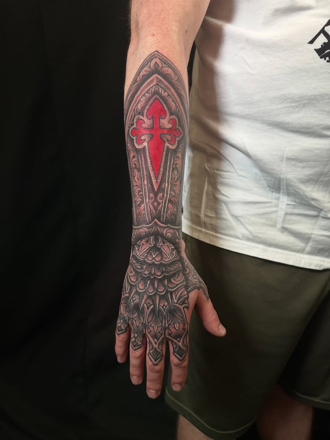 Tattoo by @electricunicorn — black_and_grey, ornamental