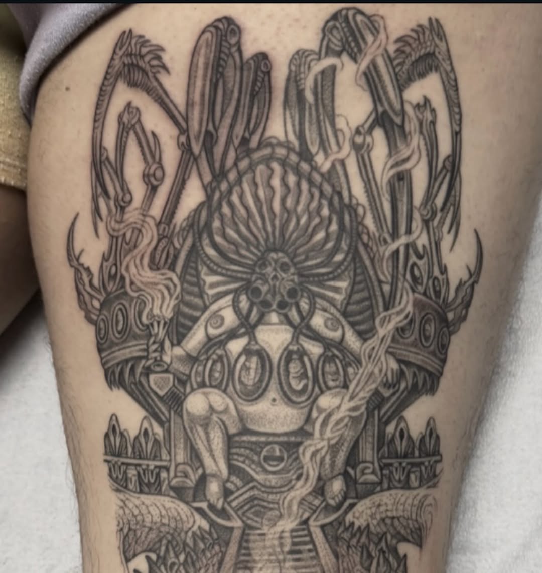Tattoo by @michaelvillalobostattoo — black_and_grey, realism