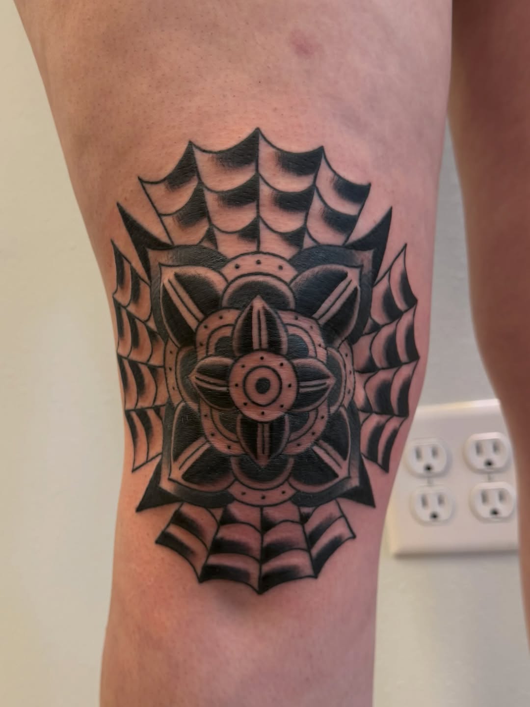 Tattoo by @debbie.does.flash โ geometric, blackwork