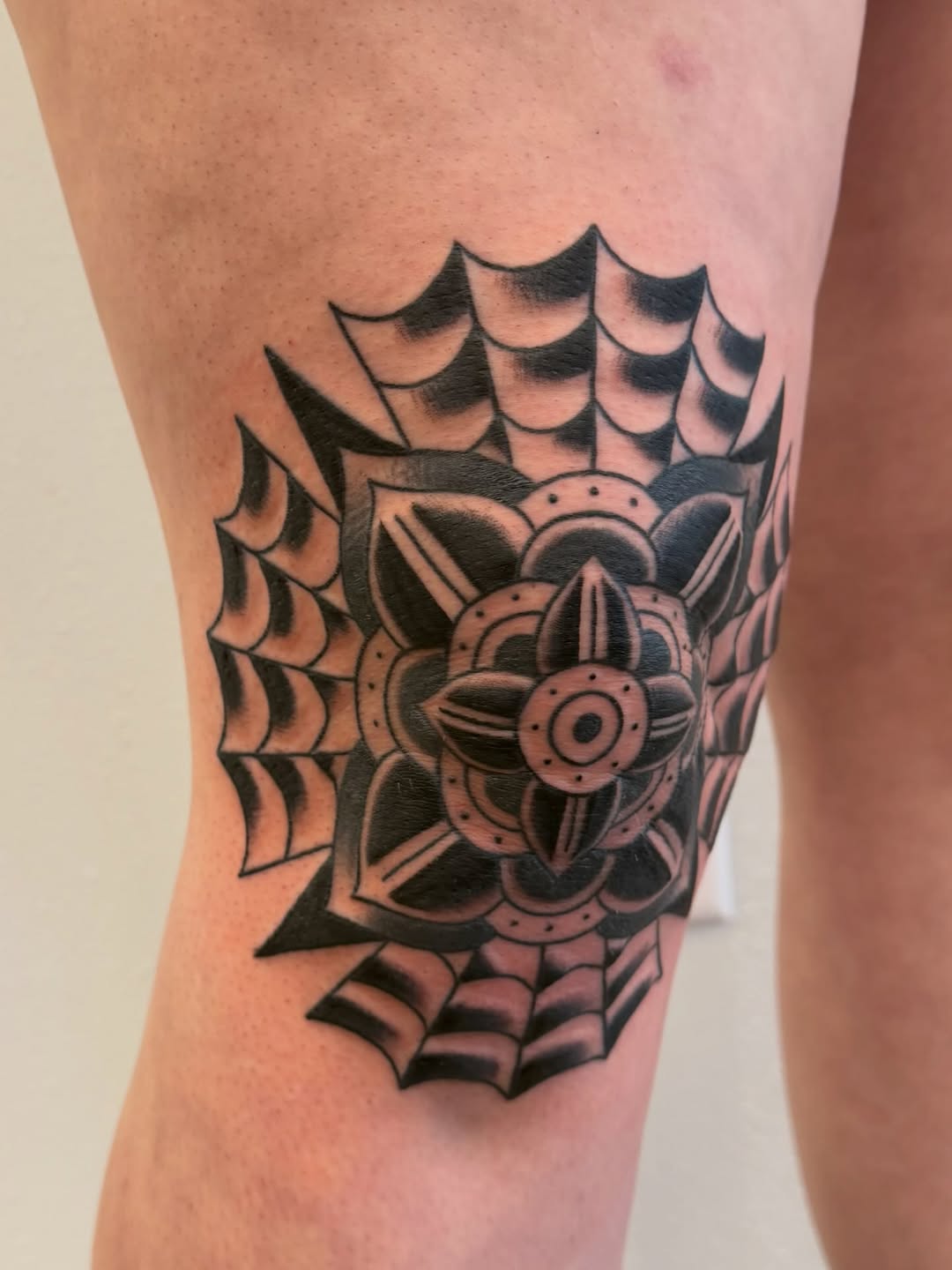 Tattoo by @debbie.does.flash โ black_and_grey, geometric
