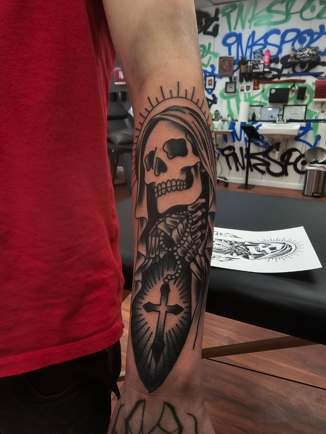 Tattoo by @evandobetattooin — american_traditional, black_and_grey