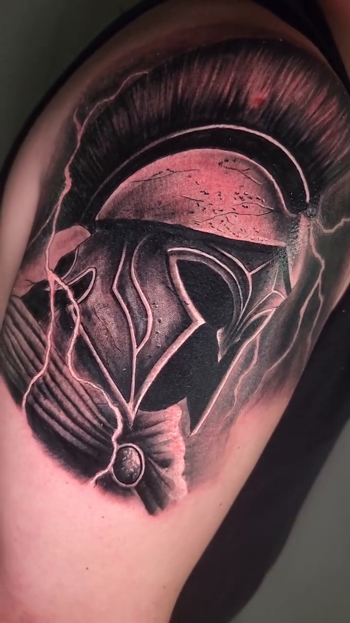 Tattoo by @zachmullinstattoos โ realism, black_and_grey