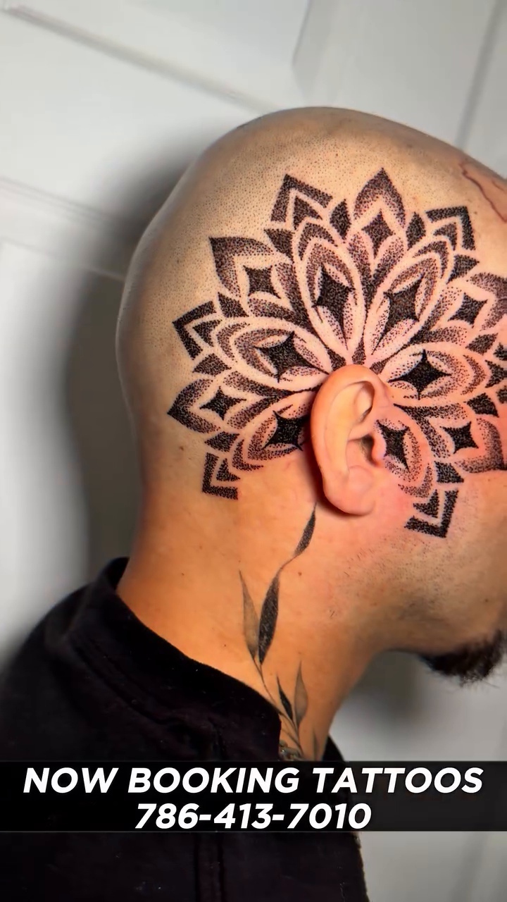 Tattoo by @tattoobambam — geometric, dotwork