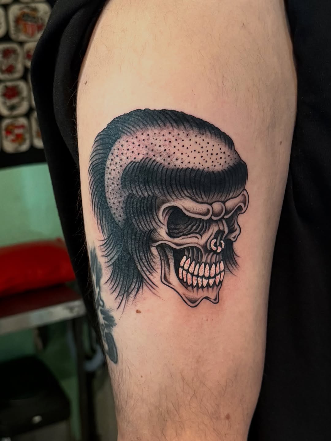 Tattoo by @lilcenzo — american_traditional, black_and_grey