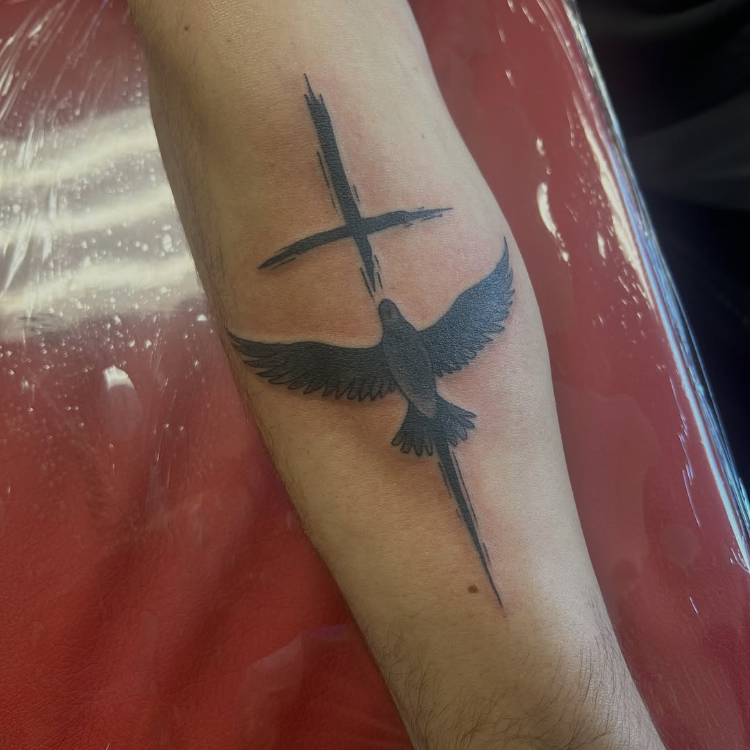 Tattoo by @mya.tattoos — blackwork, black_and_grey