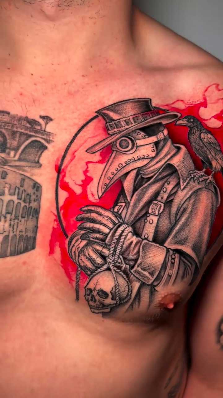 Tattoo by @davidmushaneytattoos — dark_realism, black_and_grey