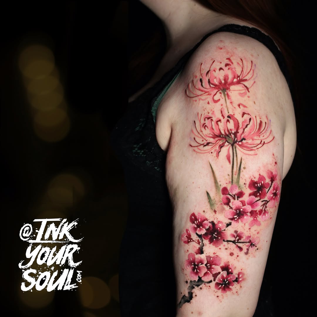 Tattoo by @inkyoursoul — watercolor