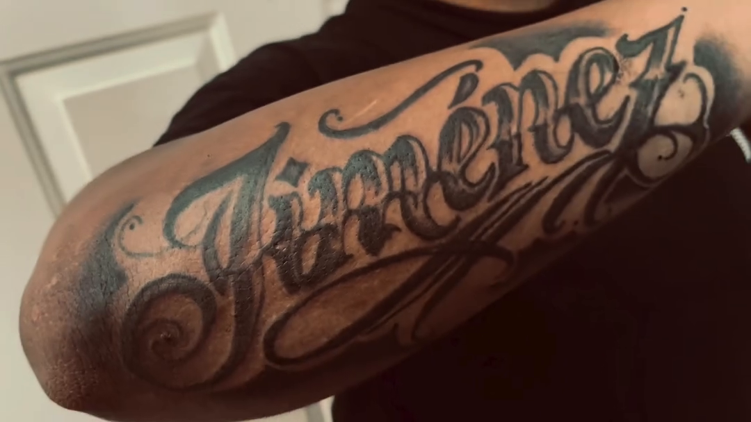 Tattoo by @inkbyduran — lettering_script, chicano