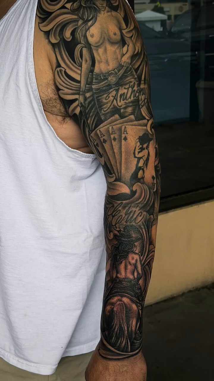 Tattoo by @calvinmaryland_tattoos β chicano, black_and_grey