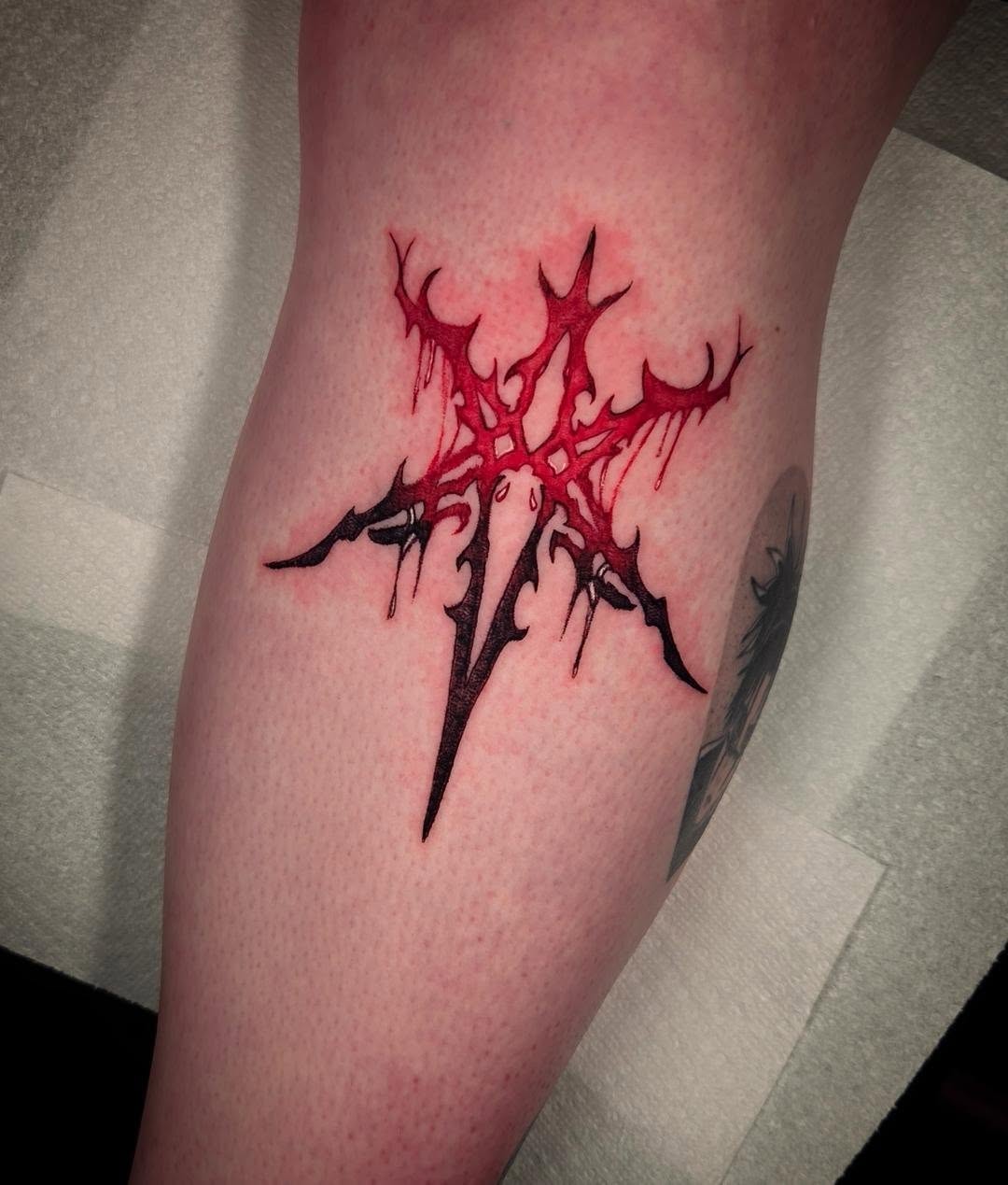 Tattoo by @spookygirl_tattz โ illustrative, blackwork