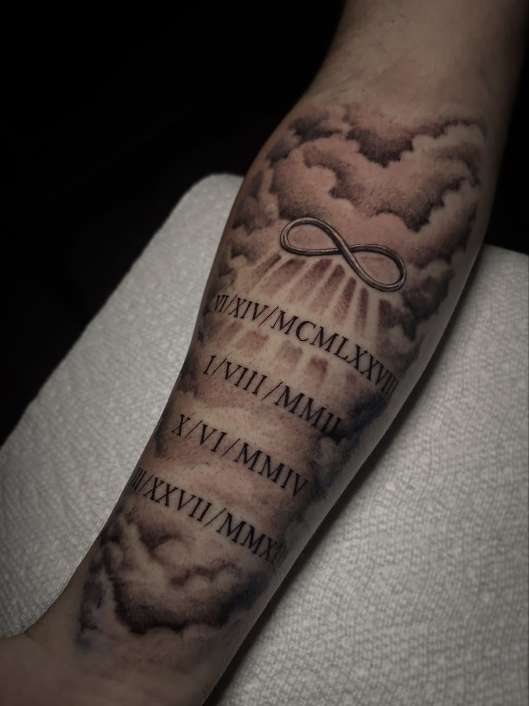 Tattoo by @marky_tattooer — lettering_script, black_and_grey