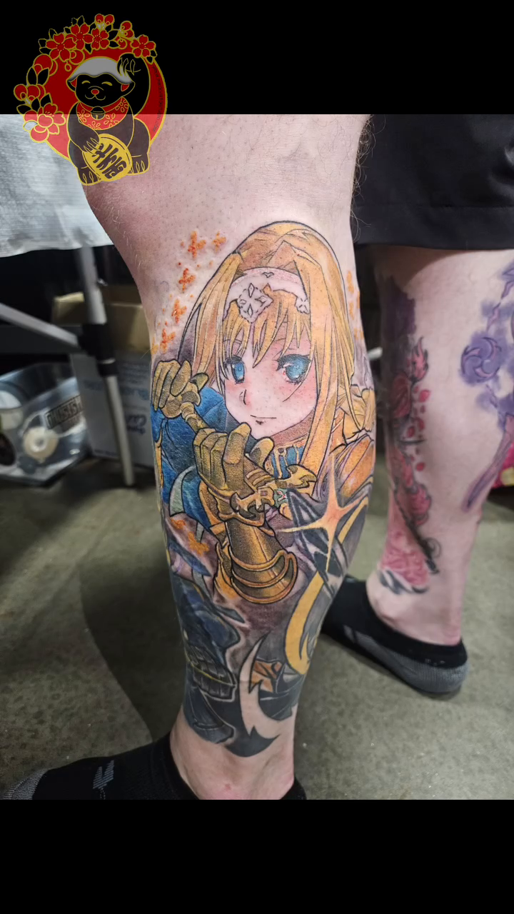 Tattoo by @honeybadgertat2 — anime