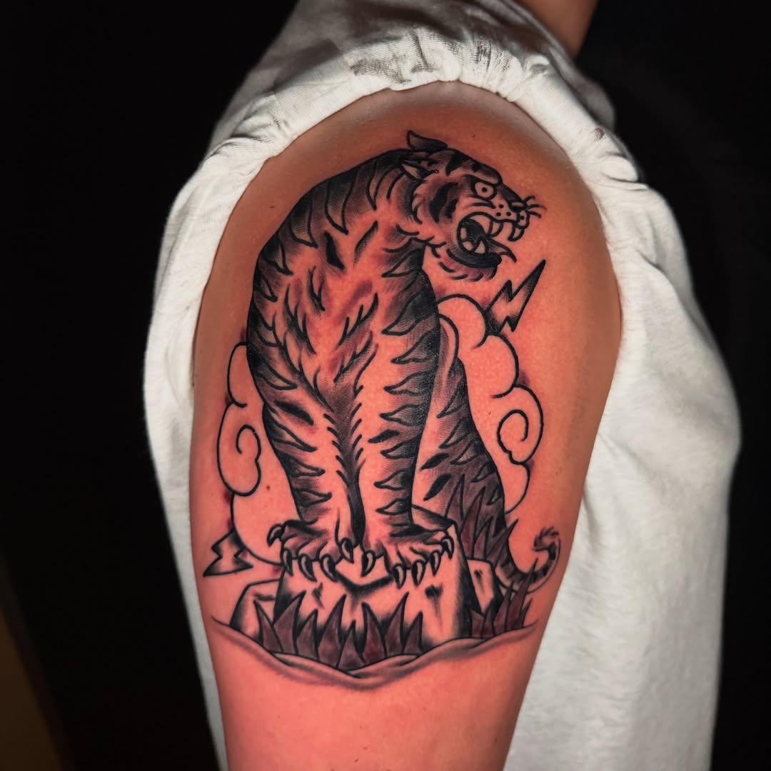 Tattoo by @anttattoos_ — american_traditional, black_and_grey