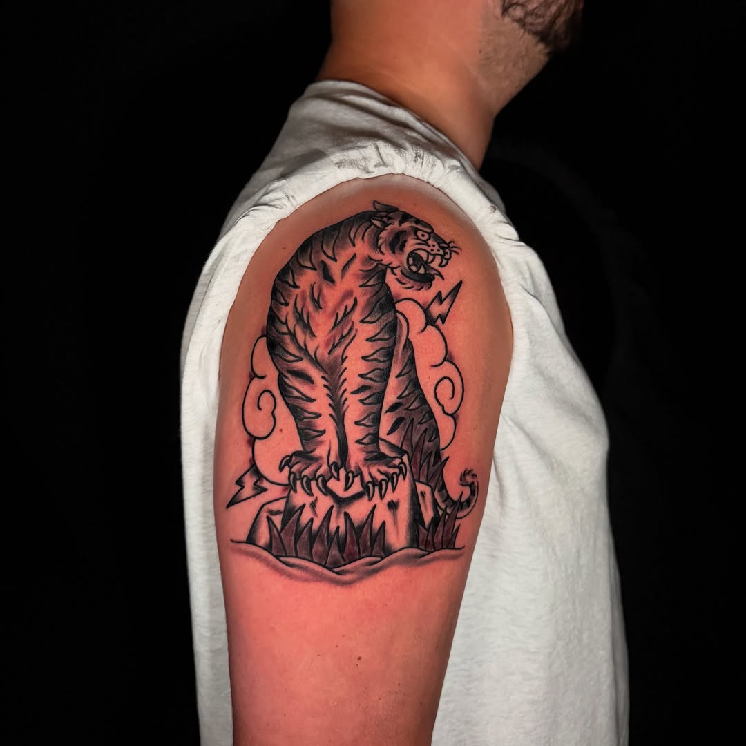 Tattoo by @anttattoos_ — american_traditional, black_and_grey
