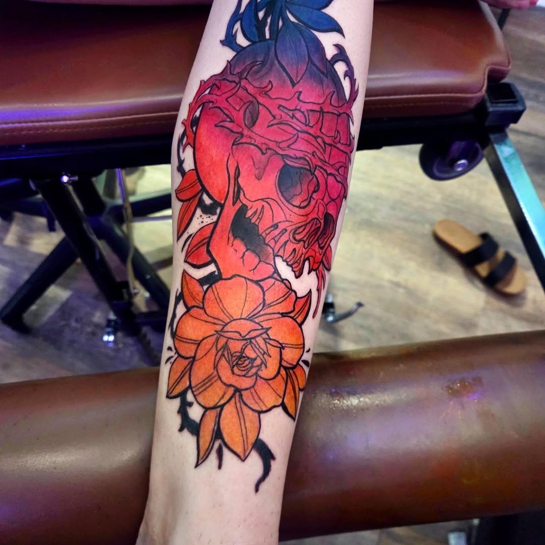 Tattoo by @barryhuffman77 — neo_traditional, trash_polka