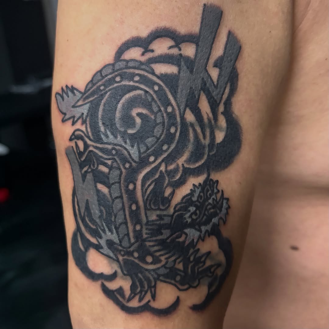 Tattoo by @sloth_bon — japanese_irezumi, blackwork