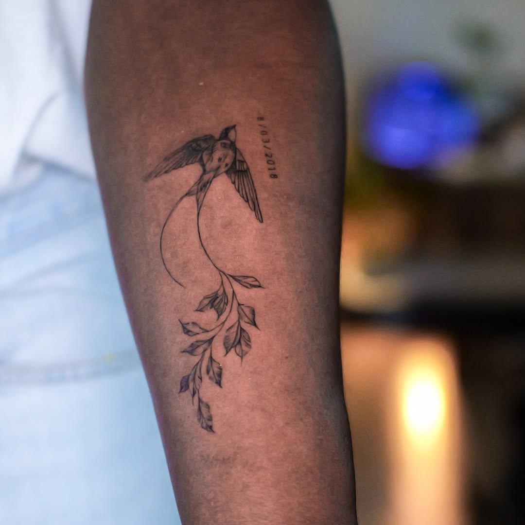 Tattoo by @minto.tattoo โ fine_line, lettering_script