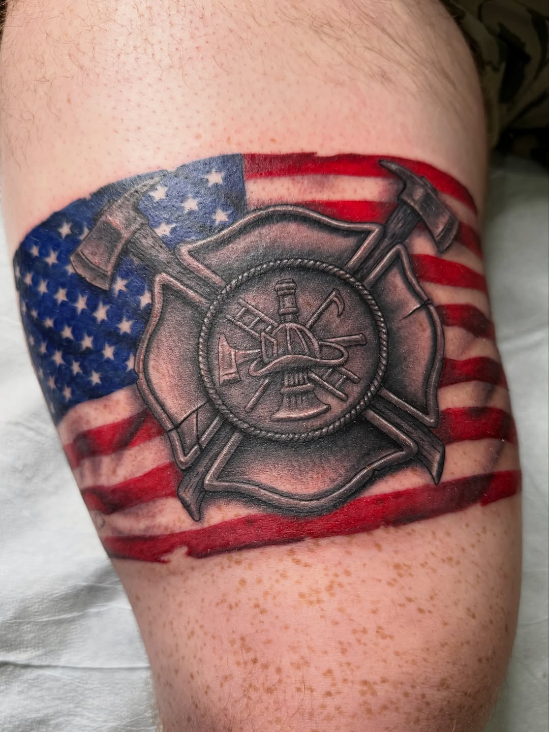 Tattoo by @aintnothinbutagthang817 β black_and_grey, realism