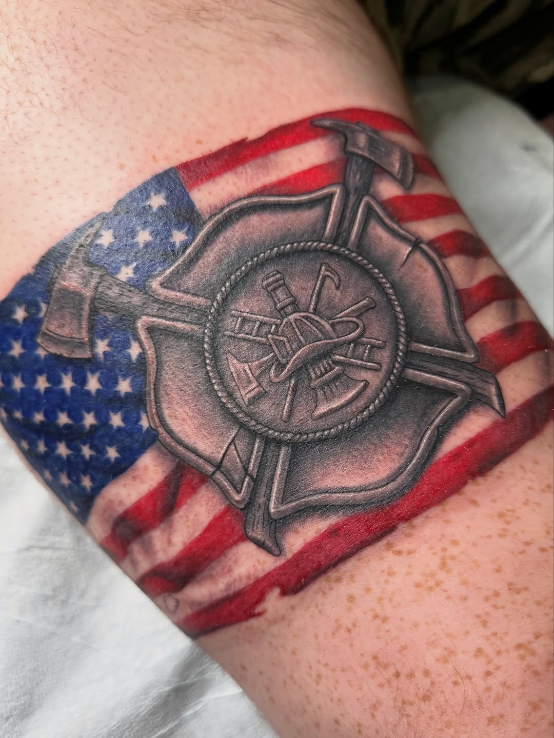 Tattoo by @aintnothinbutagthang817 β black_and_grey, realism