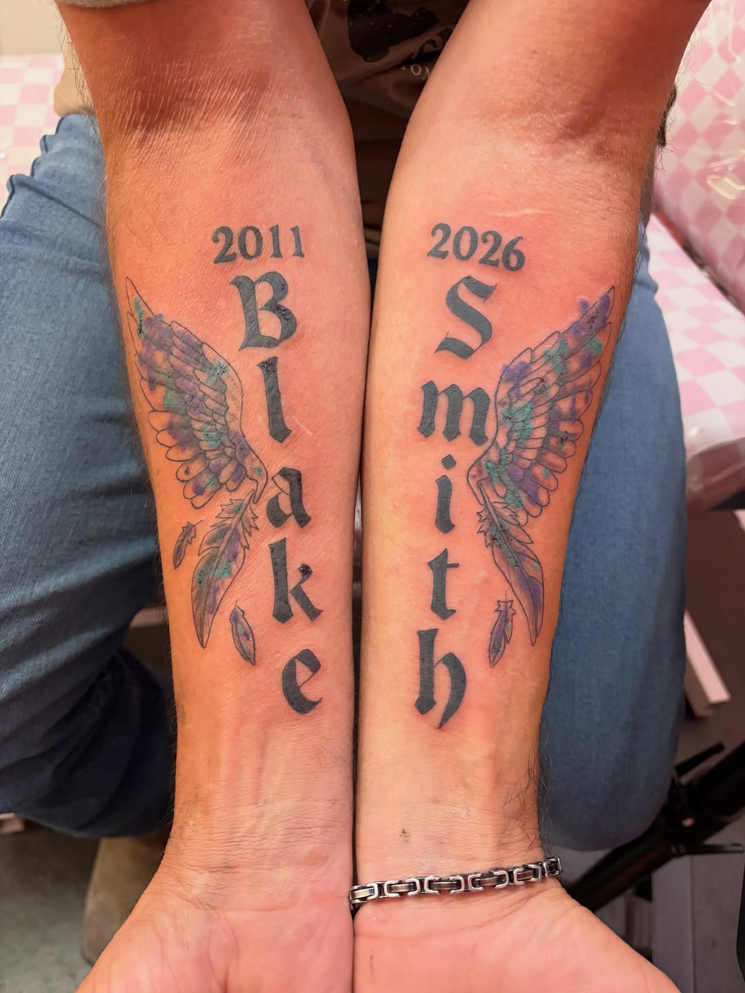 Tattoo by @jaypink.ink — lettering_script, fine_line