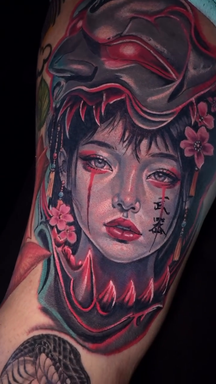 Tattoo by @casketbuddy — illustrative, dark_realism