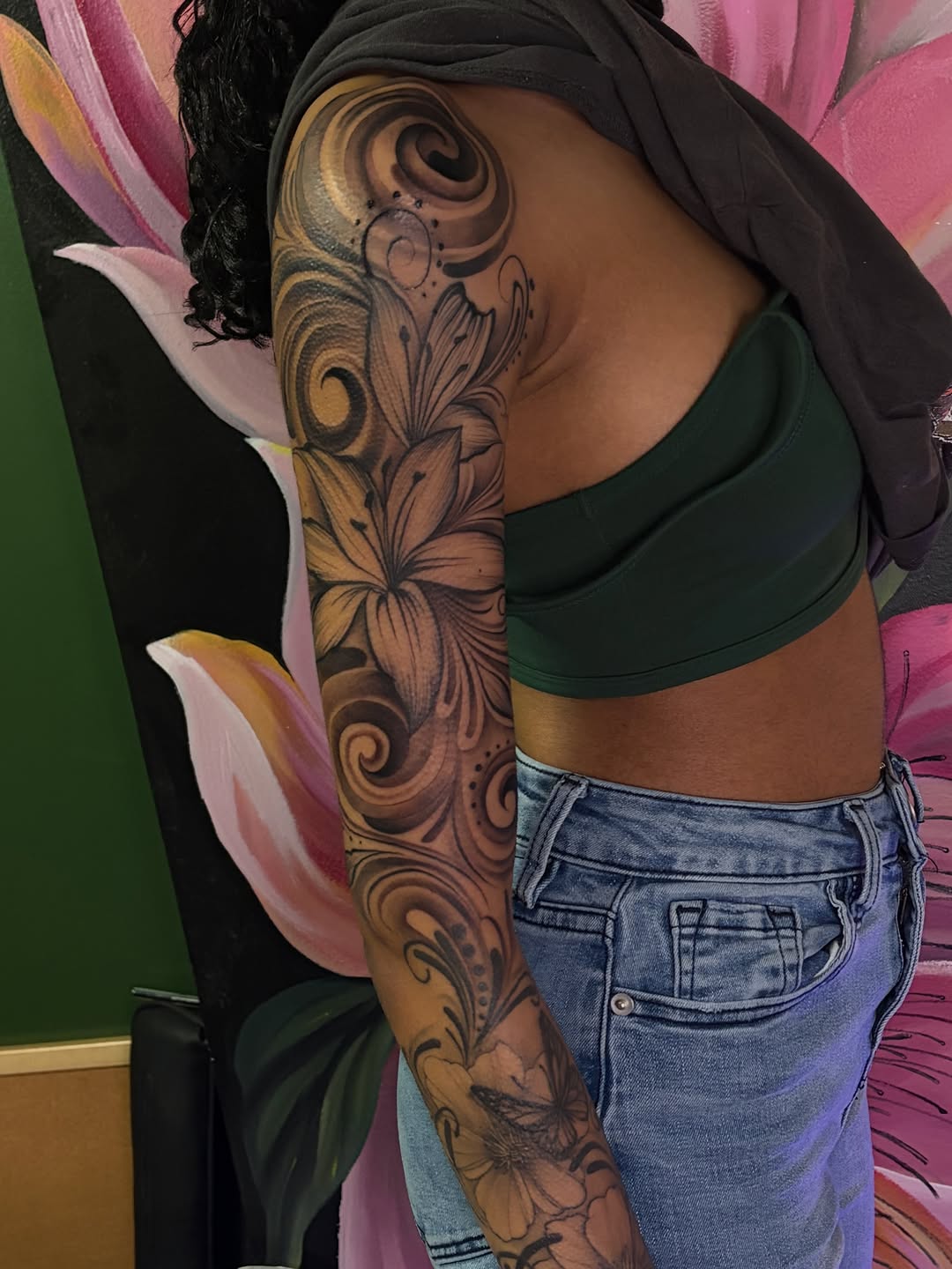 Tattoo by @tattedbytrinn — black_and_grey, ornamental