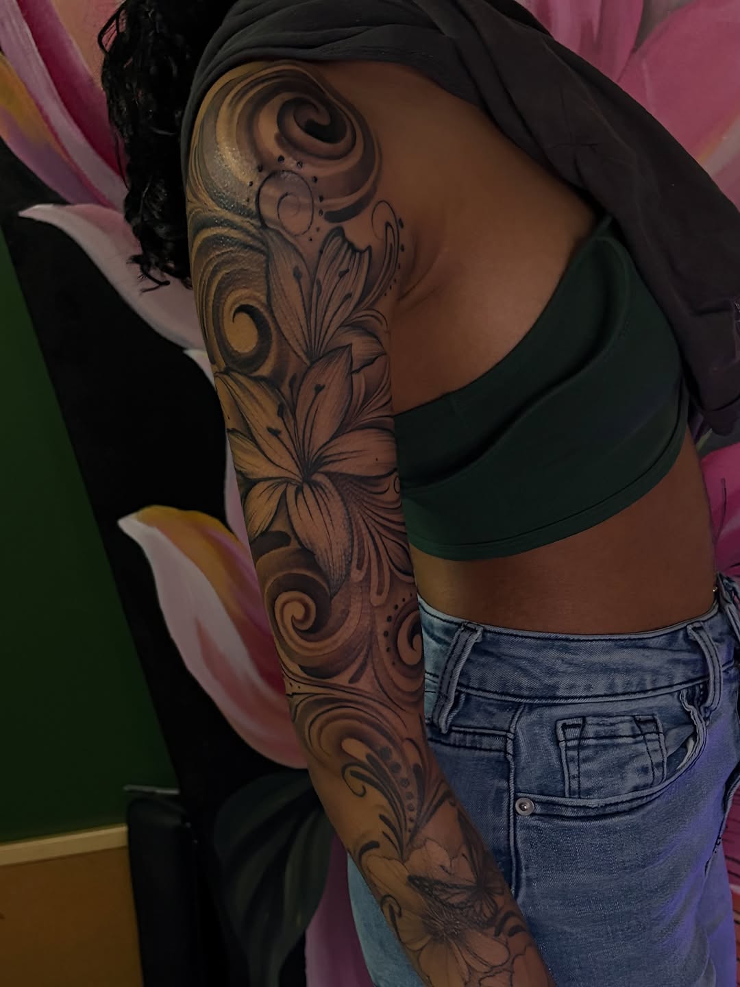 Tattoo by @tattedbytrinn — black_and_grey, ornamental
