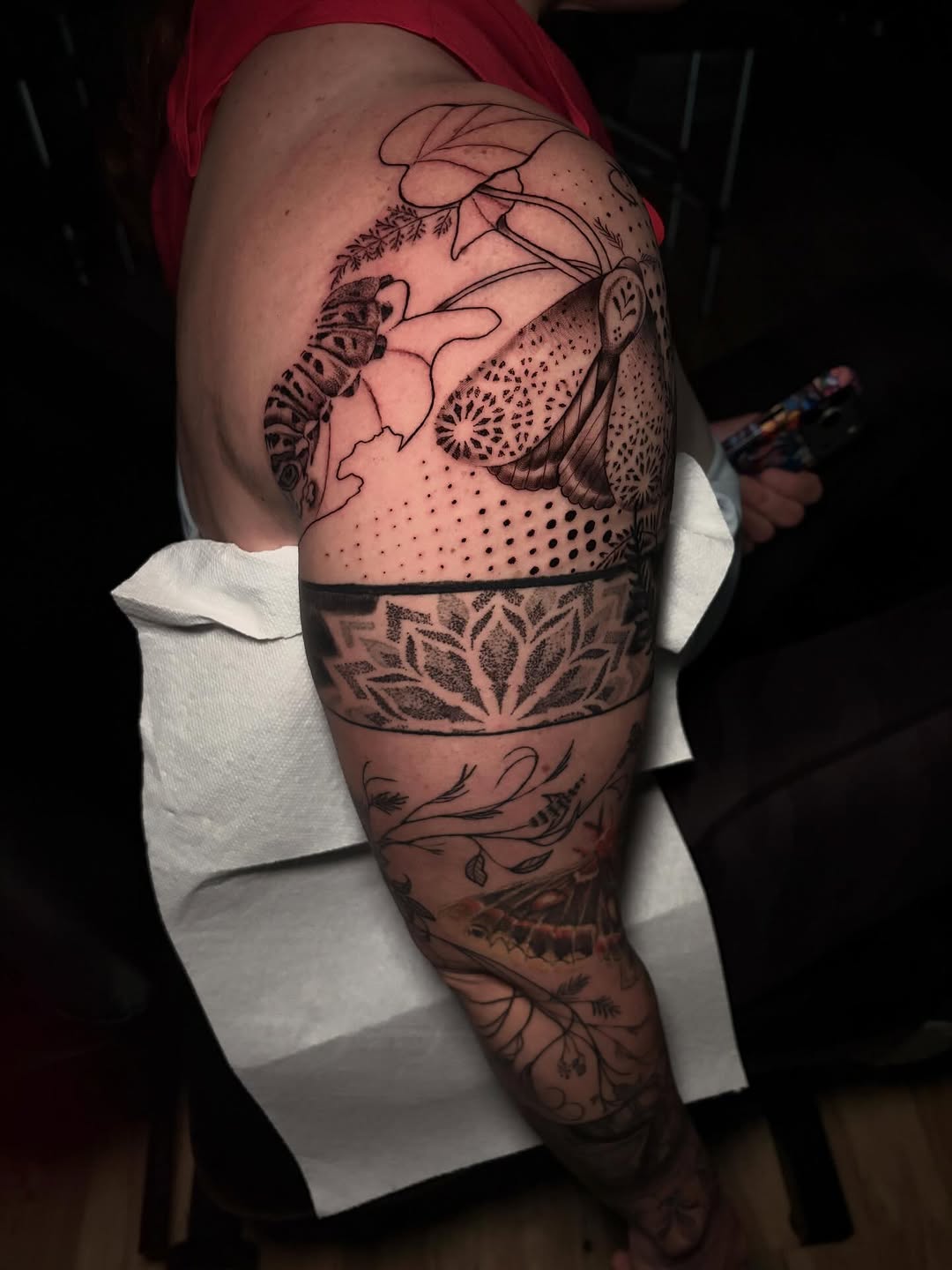 Tattoo by @ashleydenisetattoos β illustrative, dotwork